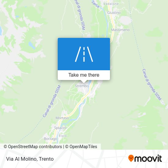 Via Al Molino map
