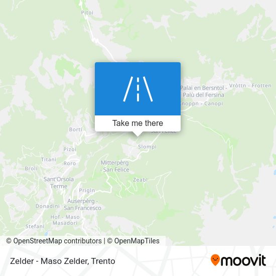 Zelder - Maso Zelder map