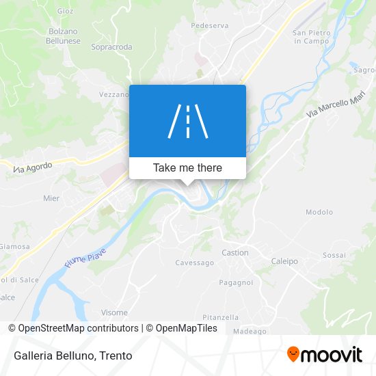 Galleria Belluno map