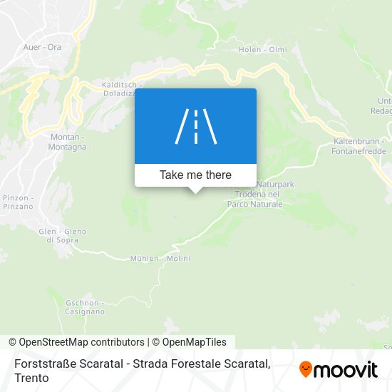 Forststraße Scaratal - Strada Forestale Scaratal map
