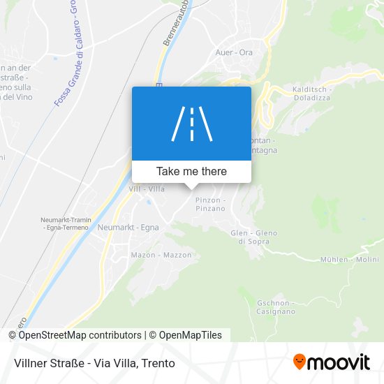 Villner Straße - Via Villa map