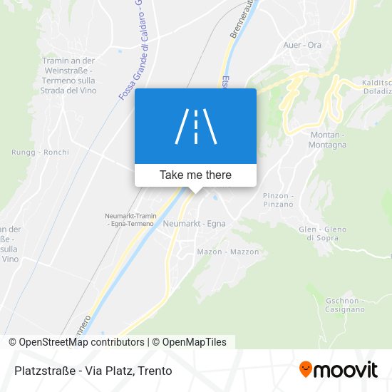 Platzstraße - Via Platz map