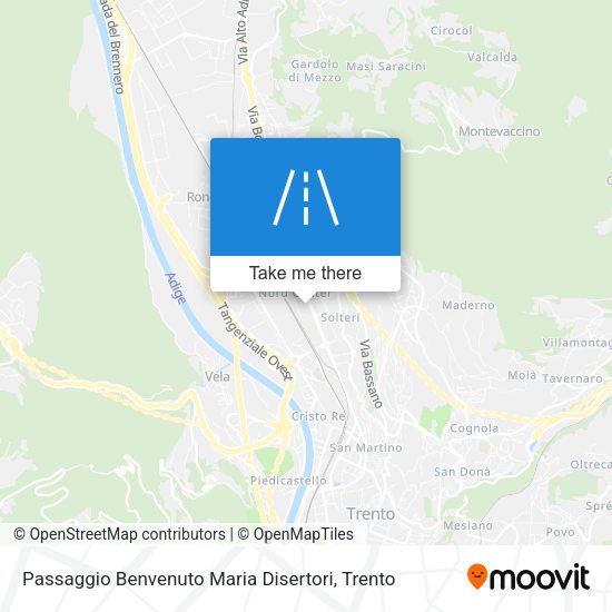 Passaggio Benvenuto Maria Disertori map