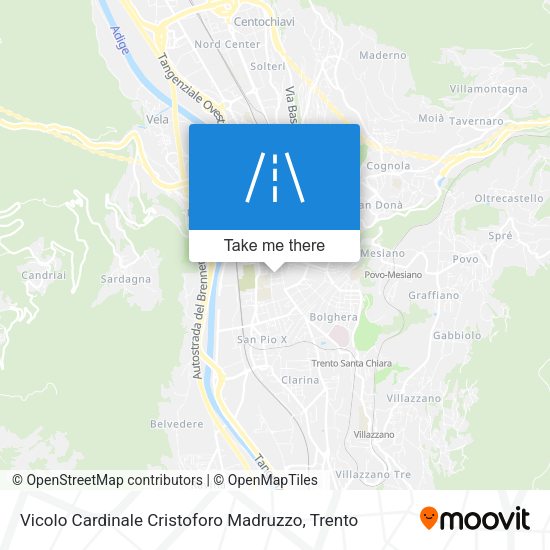Vicolo Cardinale Cristoforo Madruzzo map