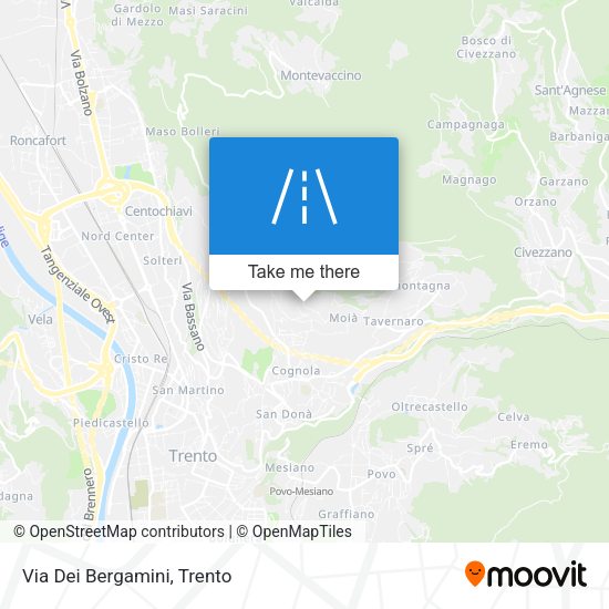 Via Dei Bergamini map