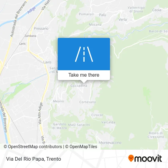 Via Del Rio Papa map