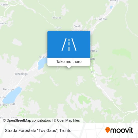 Strada Forestale "Tov Gaus" map
