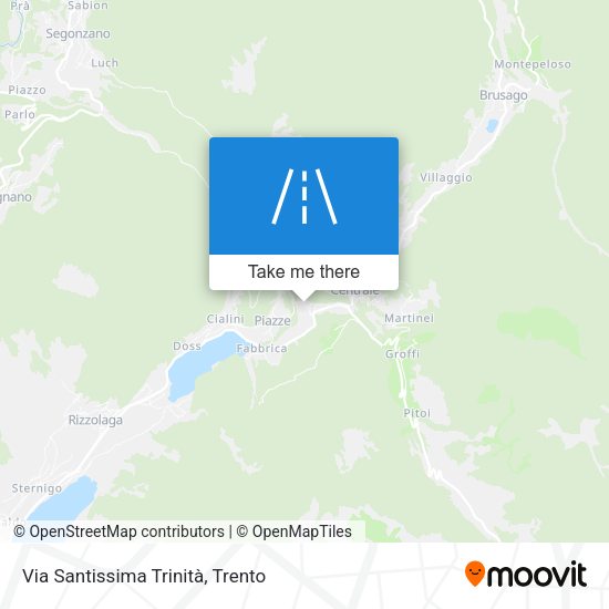 Via Santissima Trinità map