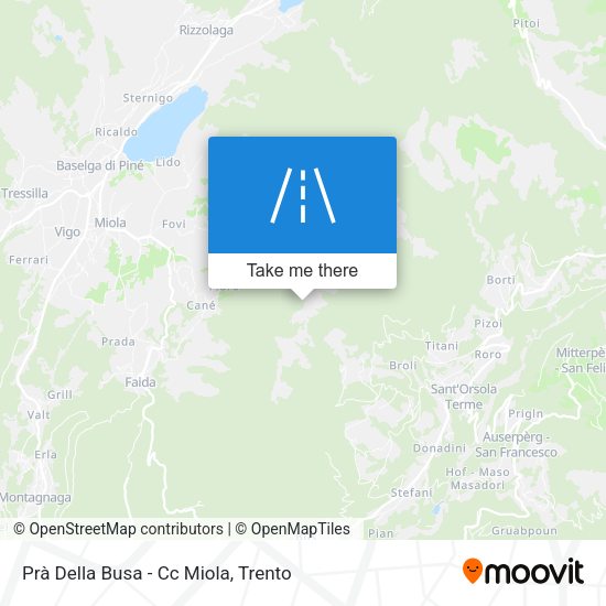 Prà Della Busa - Cc Miola map