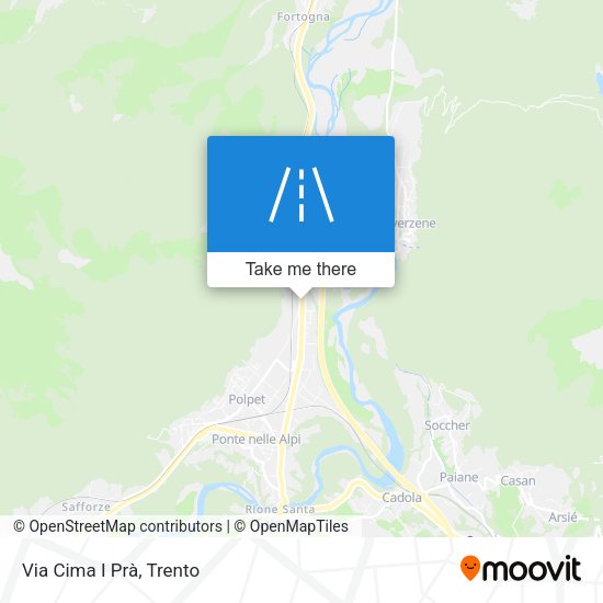Via Cima I Prà map