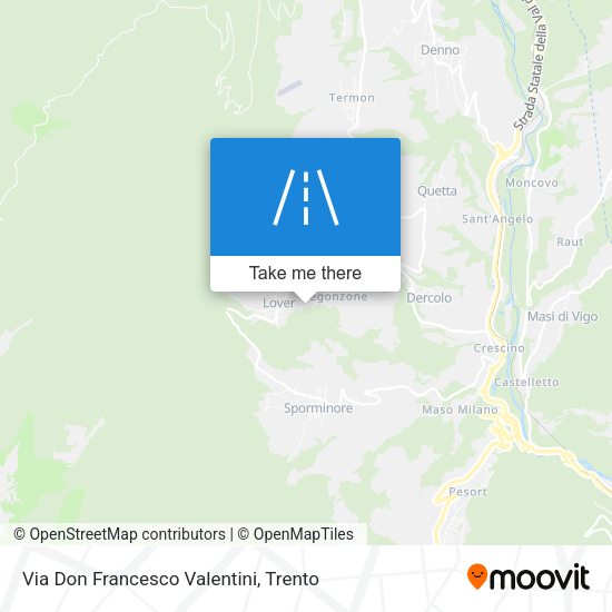 Via Don Francesco Valentini map