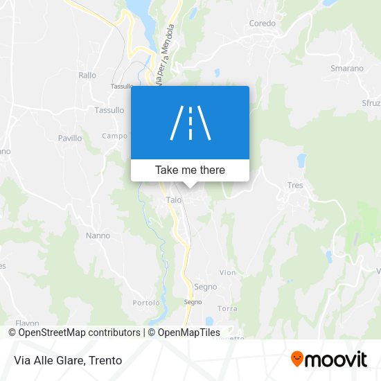 Via Alle Glare map