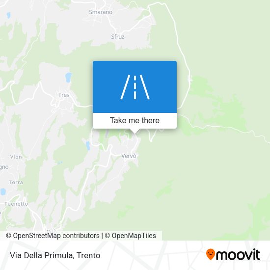Via Della Primula map