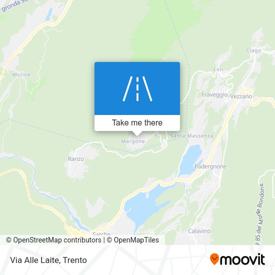 Via Alle Laite map