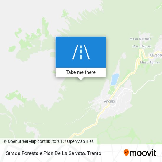 Strada Forestale Pian De La Selvata map