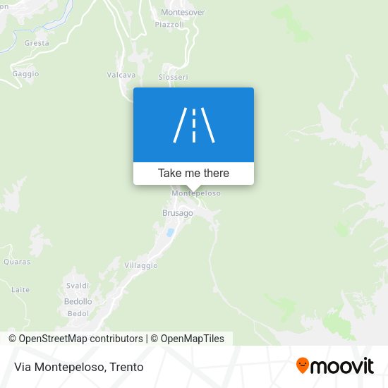 Via Montepeloso map