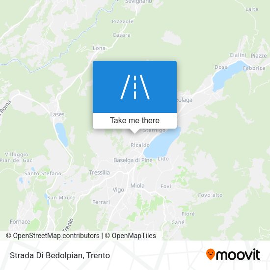 Strada Di Bedolpian map