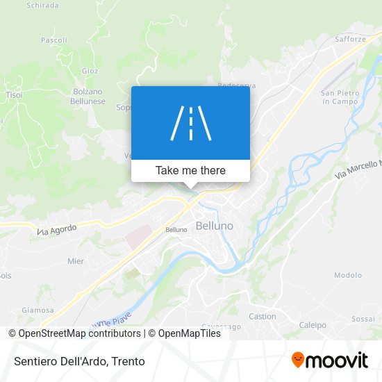 Sentiero Dell'Ardo map