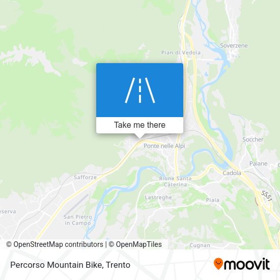 Percorso Mountain Bike map