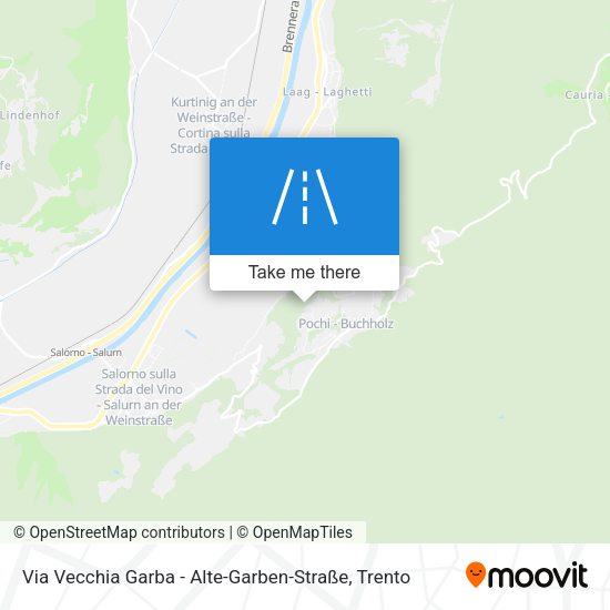 Via Vecchia Garba - Alte-Garben-Straße map