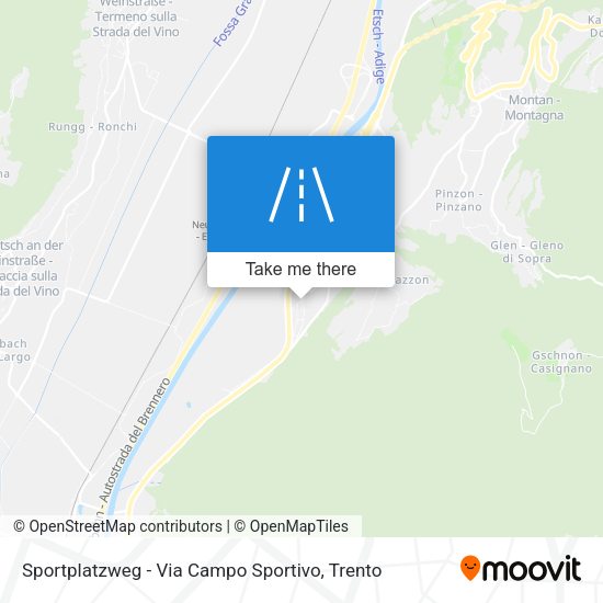 Sportplatzweg - Via Campo Sportivo map