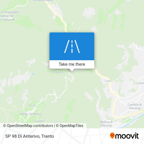 SP 98 Di Anterivo map