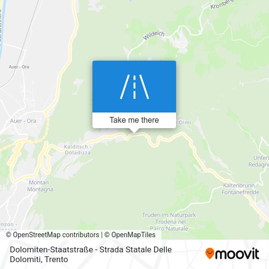 Dolomiten-Staatstraße - Strada Statale Delle Dolomiti map