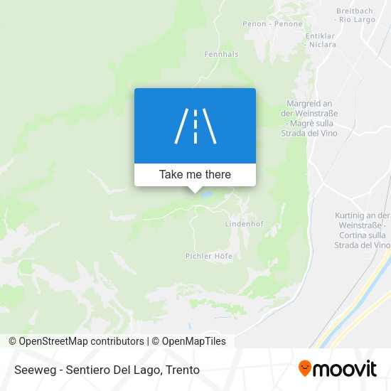 Seeweg - Sentiero Del Lago map