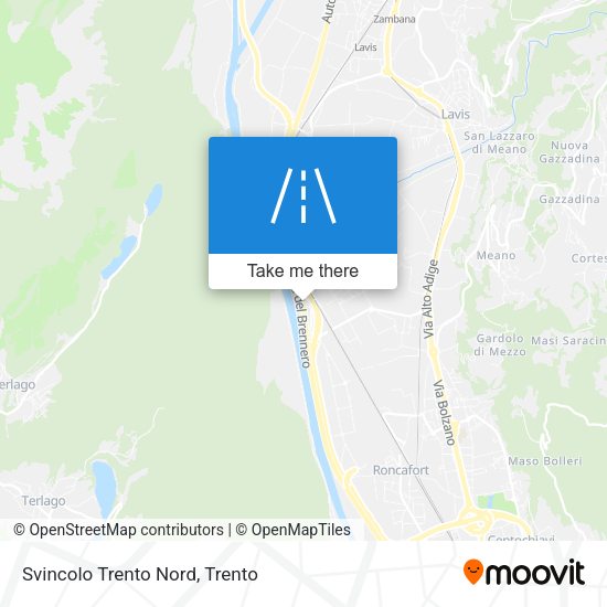 Svincolo Trento Nord map