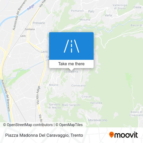 Piazza Madonna Del Caravaggio map