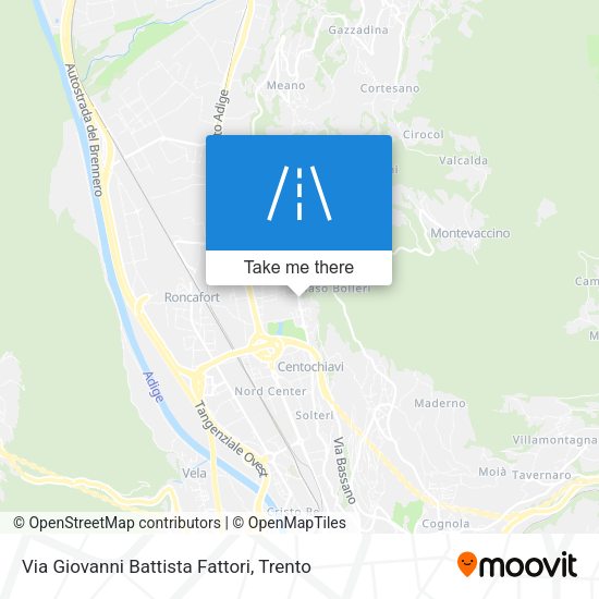 Via Giovanni Battista Fattori map