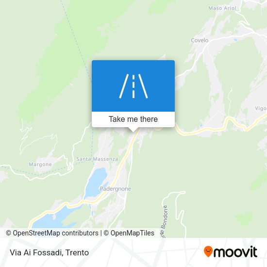 Via Ai Fossadi map