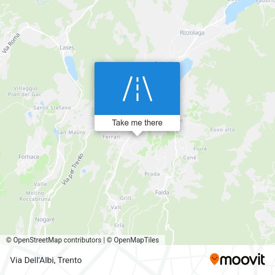 Via Dell'Albi map