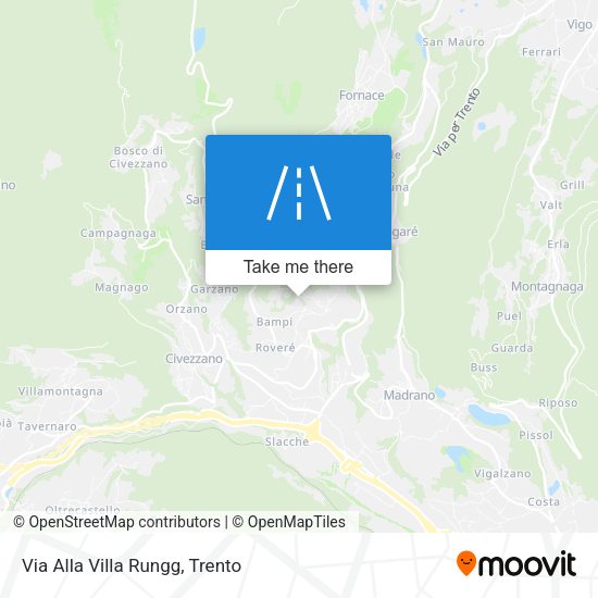 Via Alla Villa Rungg map