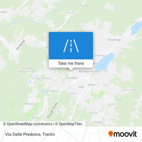 Via Delle Predolce map