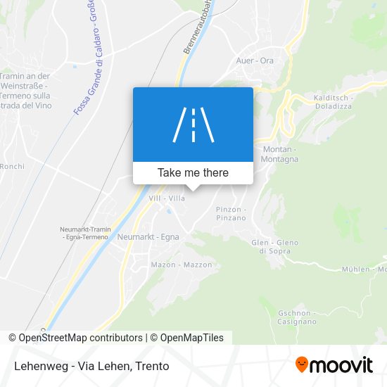 Lehenweg - Via Lehen map