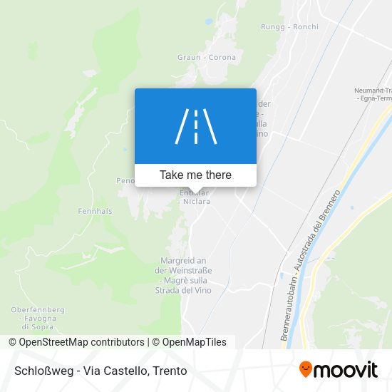 Schloßweg - Via Castello map