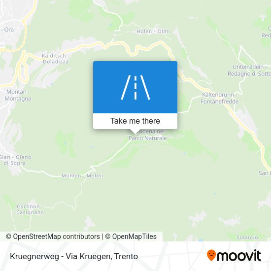 Kruegnerweg - Via Kruegen map