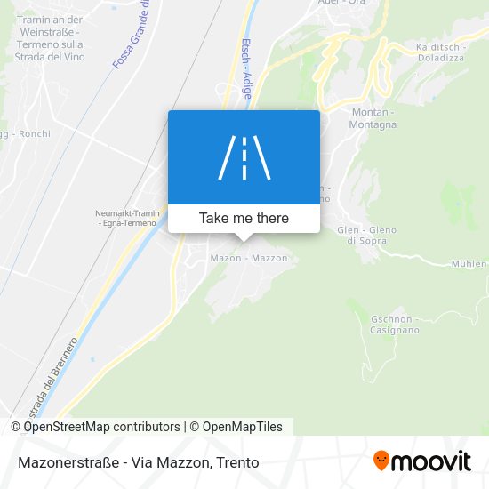 Mazonerstraße - Via Mazzon map