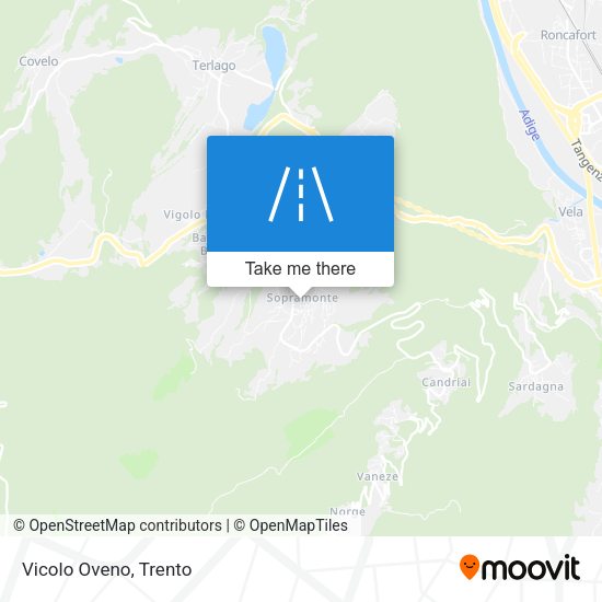 Vicolo Oveno map