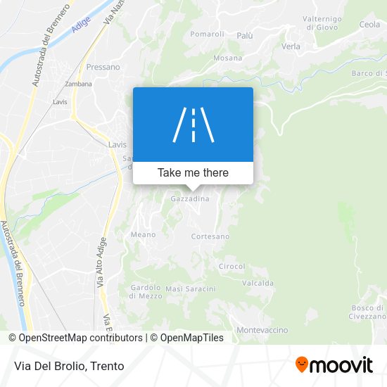 Via Del Brolio map