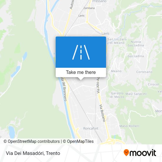 Via Dei Masadóri map