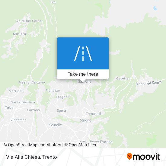 Via Alla Chiesa map