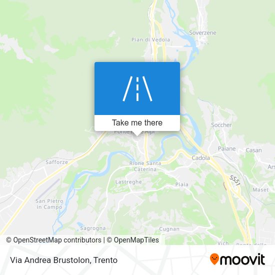 Via Andrea Brustolon map