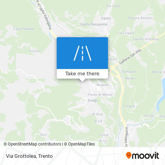 Via Grottolea map