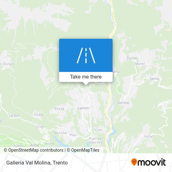 Galleria Val Molina map
