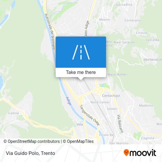 Via Guido Polo map