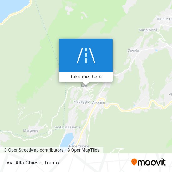 Via Alla Chiesa map