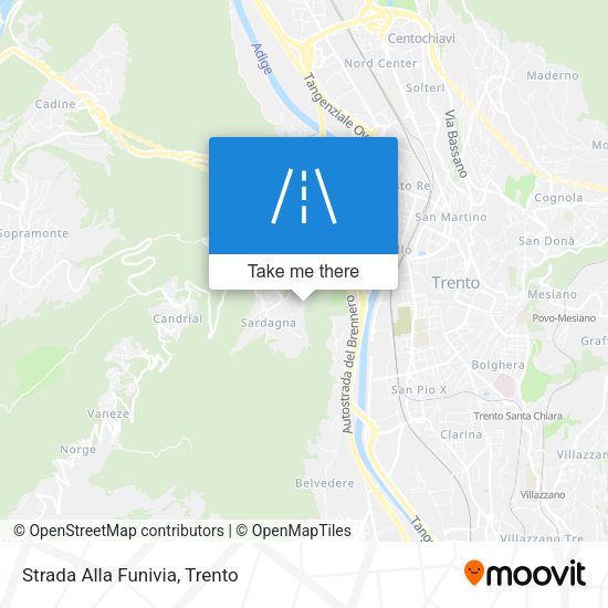 Strada Alla Funivia map