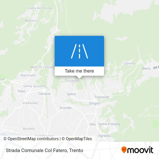 Strada Comunale Col Fatero map
